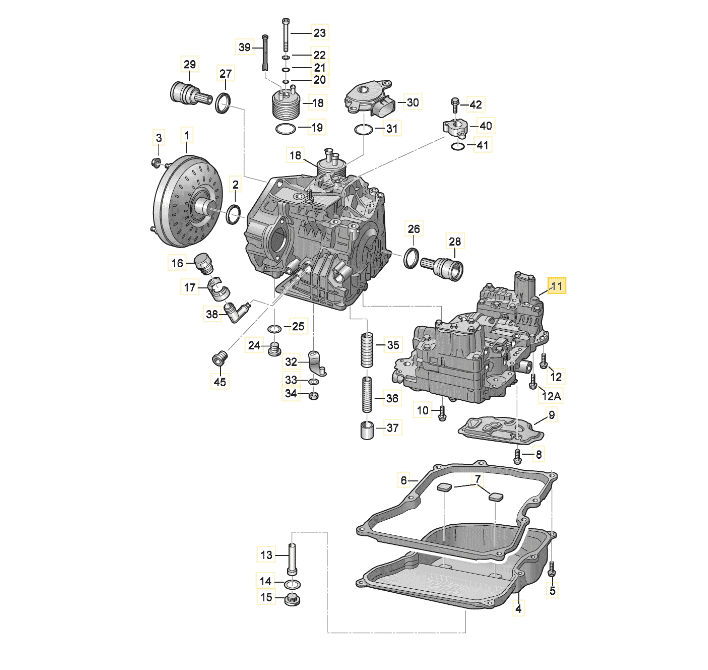Schaltschieberkaste  Audi VW Neu 09G 325 039 B