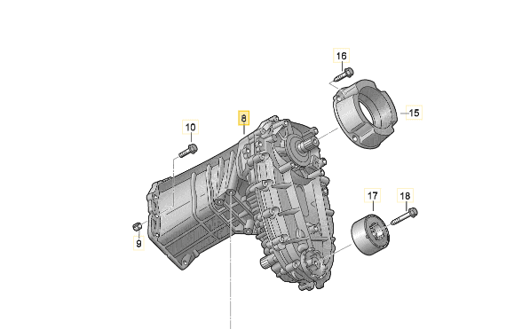  Verteilergetriebe Neu 0AD341011L   Touareg 2003>>2010